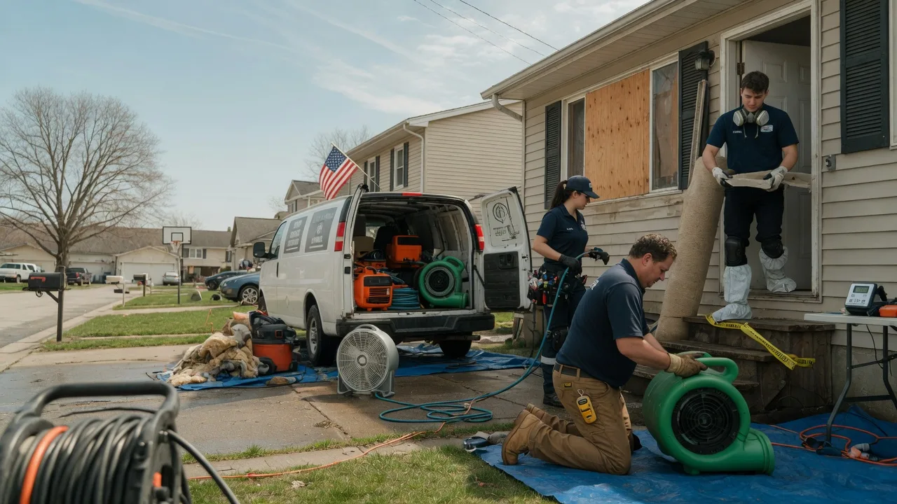 Water Damage Restoration in Wapella, IL near me